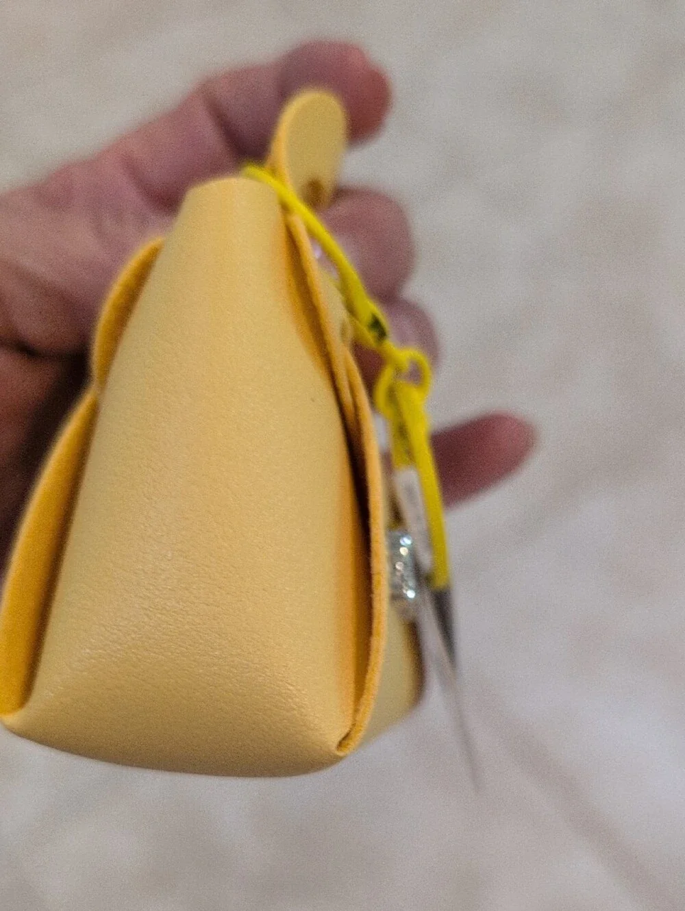 Yellow  Handbag Bag Charm with Sparkling 'Smile' By Sisi